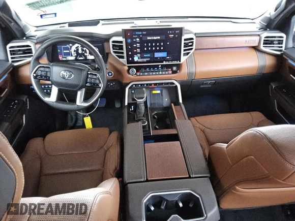 2024 Toyota Tundra 1794 Edition with VIN 5TFMA5DB3RX172812, listed as a Copart auction lot 76068904 with 15,643 mi miles and Clean title. Bid and sale history available at DreamBid. Image 8.