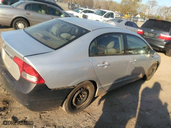 2010 Honda Civic Sdn LX with VIN 2HGFA1F57AH308880, listed as a IAAI auction lot 41893782 with 255,762 mi miles. Bid and sale history available at carsss.com. Image 4.