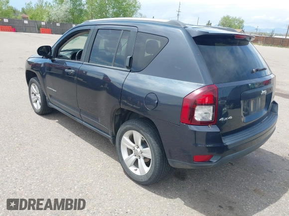 2015 Jeep Compass Sport with VIN 1C4NJDBB6FD152147, listed as a IAAI auction lot 42182589 with 137,385 mi miles and . Bid and sale history available at carsss.com. Image 3.