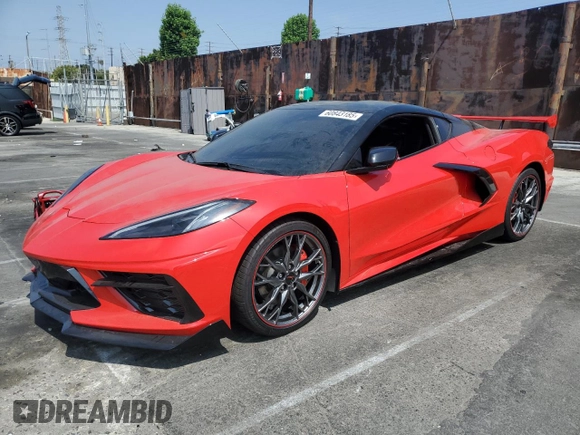 2023 Chevrolet Corvette 2LT с VIN 1G1YB2D40P5137371, выставлен на аукционе Copart как лот 60843185 с пробегом 12 125 миль миль и Чистый • Clean title. История ставок и продаж доступна на DreamBid. Изображение 1.