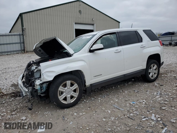 2015 GMC Terrain SLE z VIN 2GKALMEK6F6392130, wystawiony jako Copart lot #80690794 z przebiegiem Nie podano mil oraz Szkoda całkowita • Salvage title. Historia ofert i sprzedaży dostępna na DreamBid. Obrazek 1.