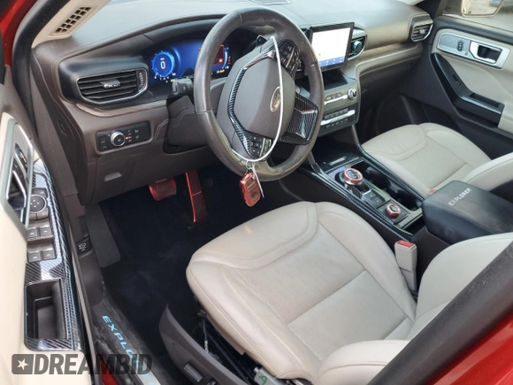 2020 Ford Explorer Platinum with VIN 1FM5K8HC7LGB80498, listed as a Copart auction lot 84075354 with 53,302 mi miles and Salvage Title. Bid and sale history available at carsss.com. Image 8.