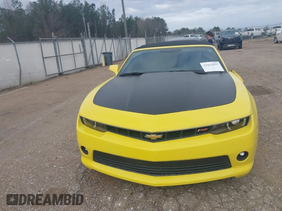 2015 Chevrolet Camaro LT with VIN 2G1FF3D38F9214336, listed as a IAAI auction lot 41815037 with 84,049 mi miles. Bid and sale history available at carsss.com. Image 12.