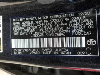 2021 Toyota Prius LE with VIN JTDKAMFP7M3178896, listed as a Copart auction lot 55634965 with 48,576 mi miles and Salvage Title. Bid and sale history available at DreamBid. Image 12.