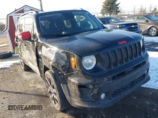 2023 Jeep Renegade Latitude with VIN ZACNJDB19PPP34881, listed as a IAAI auction lot 41552957 with 14,645 mi miles and . Bid and sale history available at carsss.com. Image 1.
