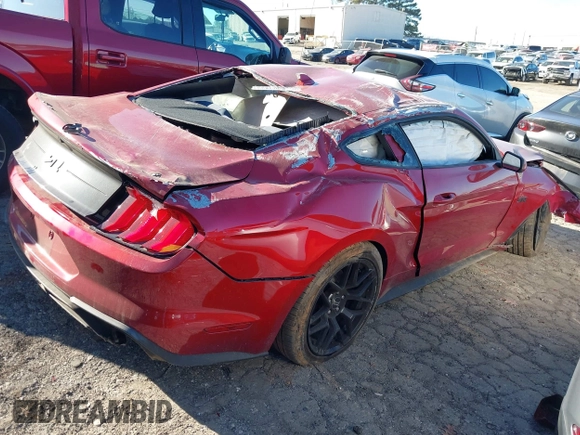 2021 Ford Mustang EcoBoost with VIN 1FA6P8TH5M5133065, listed as a IAAI auction lot 41163036 with 39,136 mi miles. Bid and sale history available at carsss.com. Image 4.