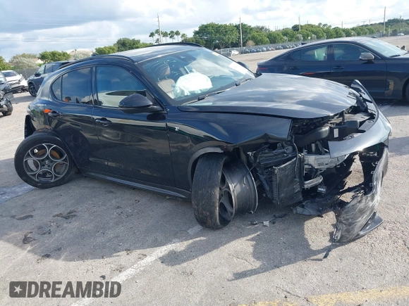 2024 Alfa Romeo Stelvio Veloce z VIN ZASPAKBN7R7D70471, wystawiony jako IAAI lot #41231215 z przebiegiem 30 393 mil mil oraz . Historia ofert i sprzedaży dostępna na DreamBid. Obrazek 1.