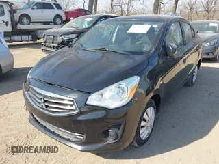 2017 Mitsubishi Mirage G4 ES with VIN ML32F3FJ2HHF18106, listed as a IAAI auction lot 41792573 with 76,931 mi miles. Bid and sale history available at carsss.com. Image 18.