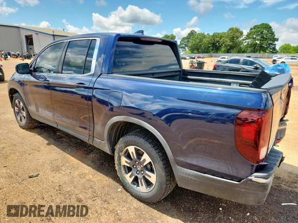 2018 Honda Ridgeline RTL-T with VIN 5FPYK3F6XJB012113, listed as a Copart auction lot 60040285 with 50,956 mi miles and Salvage title. Bid and sale history available at DreamBid. Image 2.