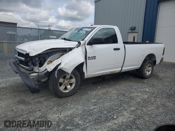 2014 Ram 1500 Tradesman with VIN 3C6JR7DT9EG148861, listed as a Copart auction lot 60611195 with 369,439 mi miles and Salvage title. Bid and sale history available at DreamBid. Image 1.