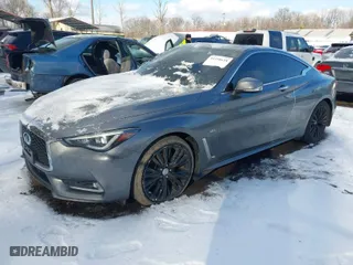 2017 Infiniti Q60 Sport with VIN JN1EV7EL0HM551152, listed as a IAAI auction lot 41358618 with 90,776 mi miles. Bid and sale history available at carsss.com. Image 2.