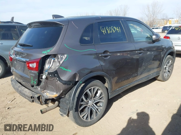 2018 Mitsubishi Outlander Sport ES 2.0 with VIN JA4AP3AU8JU022979, listed as a IAAI auction lot 41808941 with 100,933 mi miles. Bid and sale history available at carsss.com. Image 4.