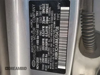 2021 Hyundai Kona SE z VIN KM8K1CAA9MU704738, wystawiony jako Copart lot #52804605 z przebiegiem 69 525 mil mil oraz Szkoda całkowita • Salvage title. Historia ofert i sprzedaży dostępna na DreamBid. Obrazek 15.