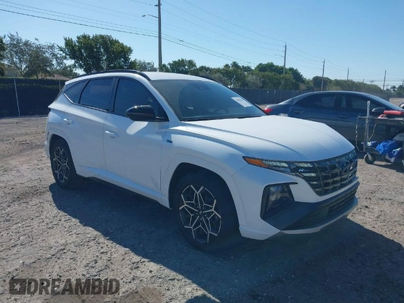 2022 Hyundai Tucson N Line with VIN KM8JF3AE5NU144475, listed as a IAAI auction lot 41783256 with 20,902 mi miles. Bid and sale history available at carsss.com. Image 1.