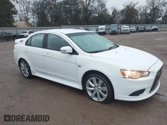 2015 Mitsubishi Lancer GT with VIN JA32U8FW5FU008618, listed as a IAAI auction lot 41290204 with 115,854 mi miles. Bid and sale history available at carsss.com. Image 1.