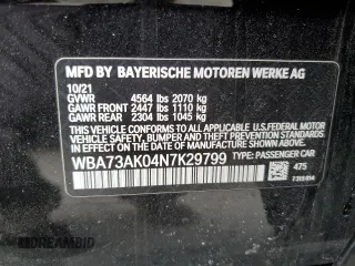2022 BMW 2 Series 228i xDrive z VIN WBA73AK04N7K29799, wystawiony jako Copart lot #47778005 z przebiegiem 39 685 mil mil oraz Szkoda całkowita • Salvage title. Historia ofert i sprzedaży dostępna na DreamBid. Obrazek 12.