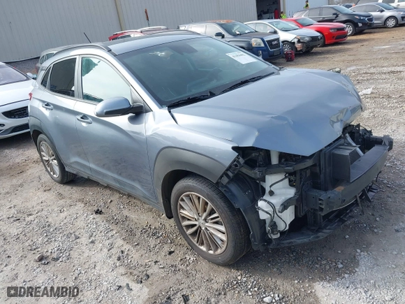 2021 Hyundai Kona SEL with VIN KM8K22AA5MU655335, listed as a IAAI auction lot 41464402 with 74,384 mi miles. Bid and sale history available at carsss.com. Image 1.