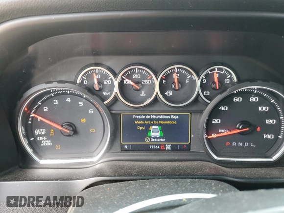 2021 Chevrolet Silverado 1500 LT Trail Boss with VIN 3GCPYFEL6MG114129, listed as a Copart auction lot 55055105 with 77,564 mi miles and Salvage Title. Bid and sale history available at DreamBid. Image 9.