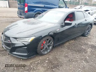 2023 Acura TLX Type S with VIN 19UUB7F97PA004000, listed as a IAAI auction lot 41313294 with 12,000 mi miles and . Bid and sale history available at DreamBid. Image 2.
