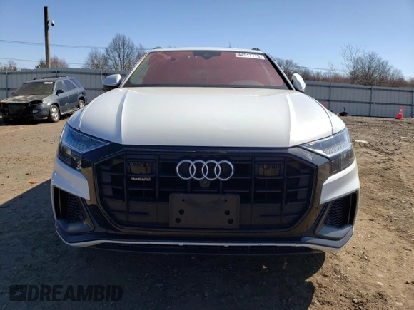 2019 Audi Q8 Premium Plus with VIN WA1EVAF16KD028310, listed as a Copart auction lot 44517773 with 49,088 mi miles. Bid and sale history available at carsss.com. Image 5.