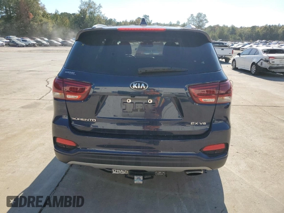2019 Kia Sorento EX Sport V6 with VIN 5XYPH4A59KG531302, listed as a Copart auction lot 78067424 with 113,304 mi miles and Salvage Title. Bid and sale history available at carsss.com. Image 6.