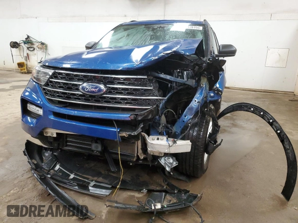 2021 Ford Explorer XLT with VIN 1FMSK8DHXMGB31009, listed as a Copart auction lot 48976155 with 73,960 mi miles and Non Repairable. Bid and sale history available at DreamBid. Image 5.