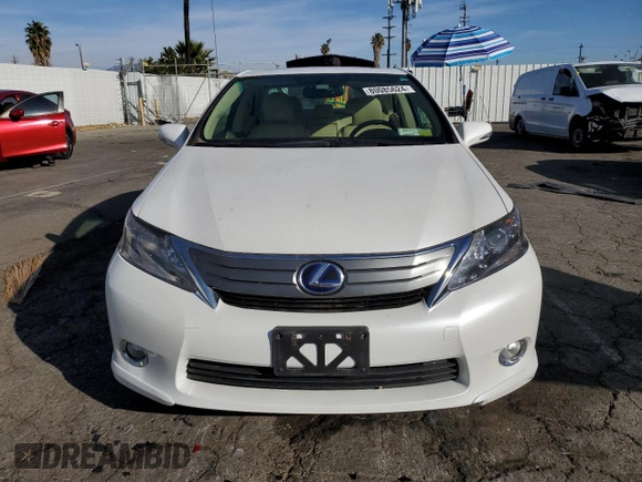 2012 Lexus HS with VIN JTHBB1BA5C2049085, listed as a Copart auction lot 80085624 with 130,558 mi miles and Salvage Title. Bid and sale history available at carsss.com. Image 5.