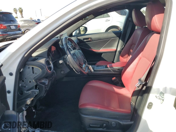 2022 Lexus IS with VIN JTHDA1D25N5120403, listed as a Copart auction lot 46467625 with 43,299 mi miles and Salvage Title. Bid and sale history available at carsss.com. Image 7.
