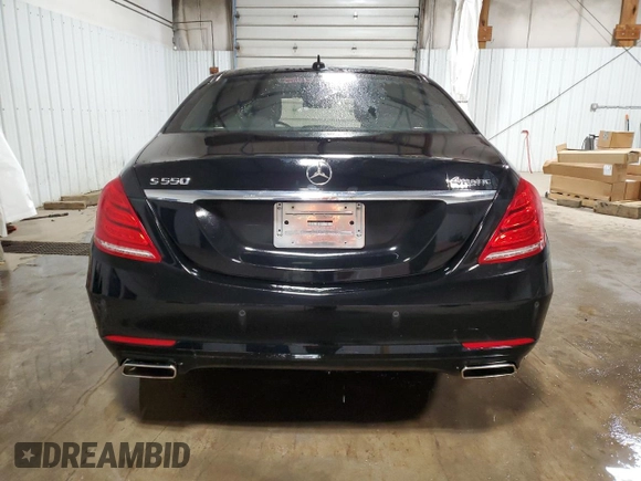 2015 Mercedes-Benz S 550 with VIN WDDUG8FB6FA148733, listed as a Copart auction lot 53365335 with 61,414 mi miles and Salvage Title. Bid and sale history available at carsss.com. Image 6.