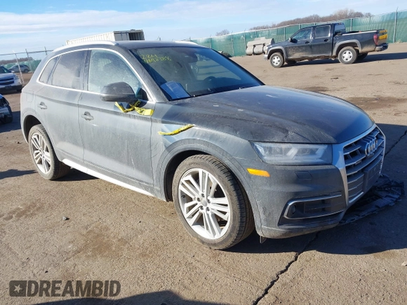 2018 Audi Q5 Prestige with VIN WA1CNAFY1J2129656, listed as a IAAI auction lot 41642388 with 102,268 mi miles. Bid and sale history available at carsss.com. Image 1.