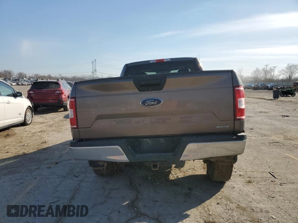 2018 Ford F-150 XL with VIN 1FTMF1EP6JKC68164, listed as a Copart auction lot 47646855 with 126,224 mi miles and Salvage title. Bid and sale history available at DreamBid. Image 6.