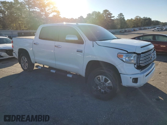2017 Toyota Tundra Platinum with VIN 5TFAW5F10HX606854, listed as a Copart auction lot 84322634 with 65,668 mi miles and Salvage title. Bid and sale history available at DreamBid. Image 4.