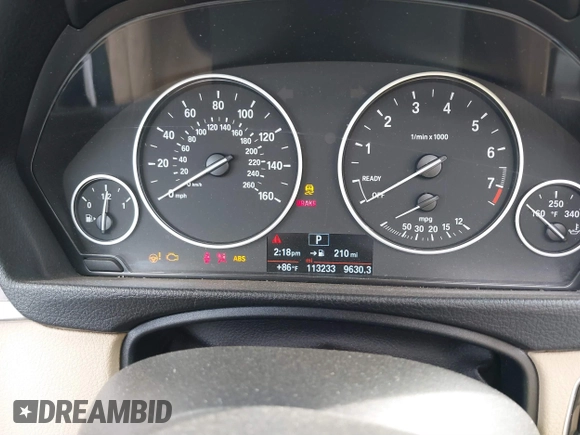2016 BMW 3 Series 320i with VIN WBA8E1G55GNU11559, listed as a IAAI auction lot 41745322 with 113,233 mi miles and . Bid and sale history available at carsss.com. Image 7.