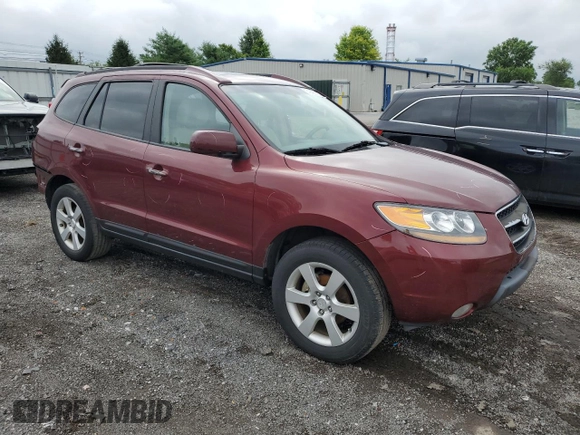 2007 Hyundai Santa Fe SE with VIN 5NMSH13E37H122781, listed as a Copart auction lot 64948575 with 220,481 mi miles and Salvage title. Bid and sale history available at DreamBid. Image 4.