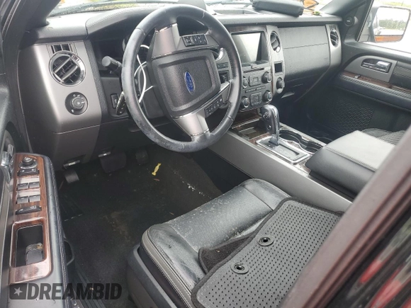 2016 Ford Expedition Max Platinum с VIN 1FMJK1MT6GEF35805, выставлен на аукционе Copart как лот 75954314 с пробегом Не указан миль и Списание • Salvage title. История ставок и продаж доступна на DreamBid. Изображение 8.