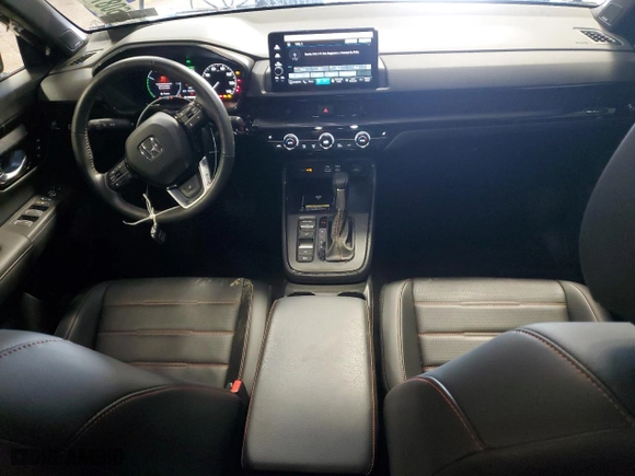 2025 Honda CR-V Hybrid Sport Touring with VIN 2HKRS6H92SH803440, listed as a Copart auction lot 52608715 with 5,348 mi miles and Salvage Title. Bid and sale history available at carsss.com. Image 8.