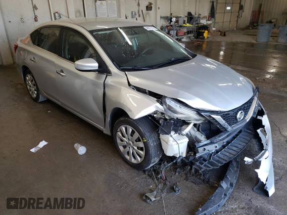 2017 Nissan Sentra SV with VIN 3N1AB7APXHY348508, listed as a Copart auction lot 48877575 with 161,828 mi miles and Salvage Title. Bid and sale history available at carsss.com. Image 4.