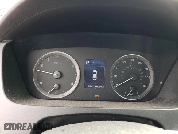 2016 Hyundai Sonata SE with VIN 5NPE24AF8GH366649, listed as a Copart auction lot 66293453 with 95,268 mi miles and Salvage title. Bid and sale history available at DreamBid. Image 9.