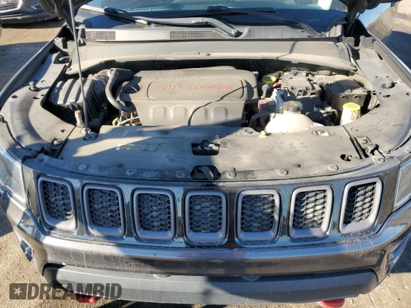 2018 Jeep Compass Trailhawk with VIN 3C4NJDDB4JT192663, listed as a Copart auction lot 79202704 with 73,665 mi miles and Salvage title. Bid and sale history available at DreamBid. Image 12.