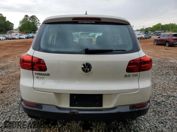 2013 Volkswagen Tiguan S with VIN WVGAV3AX2DW620818, listed as a Copart auction lot 53974985 with 135,075 mi miles and Salvage title. Bid and sale history available at DreamBid. Image 6.