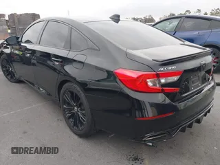 2020 Honda Accord Sport with VIN 1HGCV2F38LA012425, listed as a IAAI auction lot 42184562 with 60,863 mi miles and . Bid and sale history available at DreamBid. Image 3.