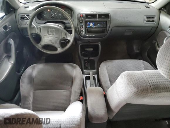 2000 Honda Civic VP z VIN 2HGEJ6611YH535305, wystawiony jako Copart lot #60373365 z przebiegiem 157 718 mil mil oraz Czysty tytuł • Clean title. Historia ofert i sprzedaży dostępna na DreamBid. Obrazek 8.