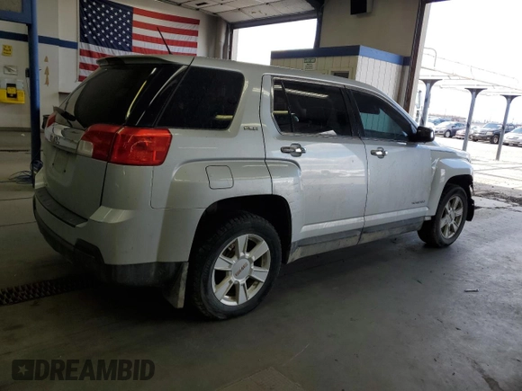 2013 GMC Terrain SLE with VIN 2GKALMEK1D6318840, listed as a Copart auction lot 54196715 with 125,267 mi miles and Clean Title. Bid and sale history available at carsss.com. Image 3.