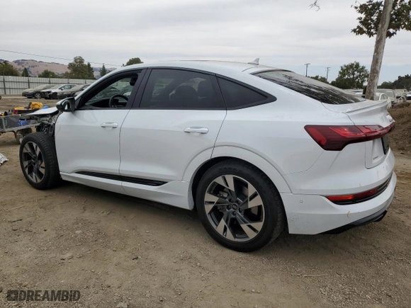 2023 Audi e-tron Sportback S line Premium with VIN WA11AAGEXPB004395, listed as a Copart auction lot 68947554 with 19,852 mi miles and Salvage Title. Bid and sale history available at carsss.com. Image 2.