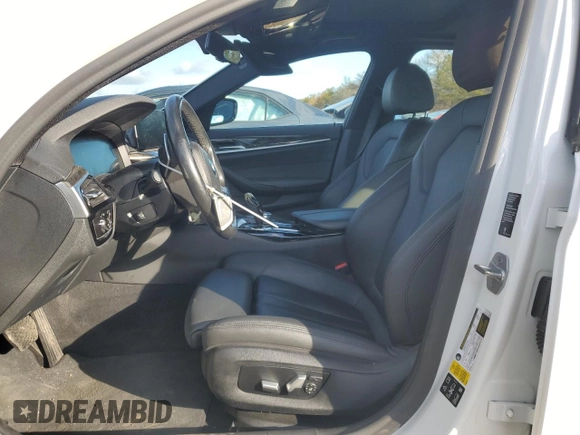 2020 BMW 5 Series 530i xDrive with VIN WBAJR7C09LCE07428, listed as a Copart auction lot 44449835 with 57,440 mi miles and Salvage title. Bid and sale history available at DreamBid. Image 7.