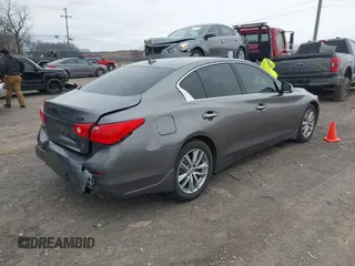 2016 Infiniti Q50 Premium with VIN JN1EV7AR5GM345768, listed as a IAAI auction lot 41738518 with 124,783 mi miles and . Bid and sale history available at carsss.com. Image 4.