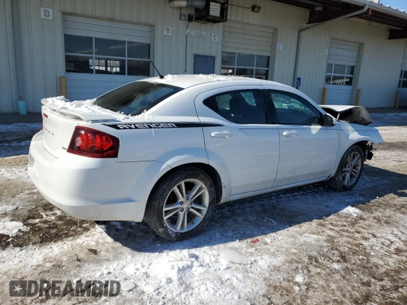 2012 Dodge Avenger SXT with VIN 1C3CDZCB4CN280391, listed as a Copart auction lot 44643215 with 97,541 mi miles and Salvage Title. Bid and sale history available at carsss.com. Image 3.