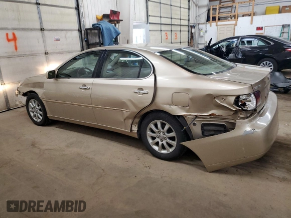 2003 Lexus ES 300 with VIN JTHBF30G430111210, listed as a Copart auction lot 52084595 with 152,667 mi miles and Clean Title. Bid and sale history available at DreamBid. Image 2.