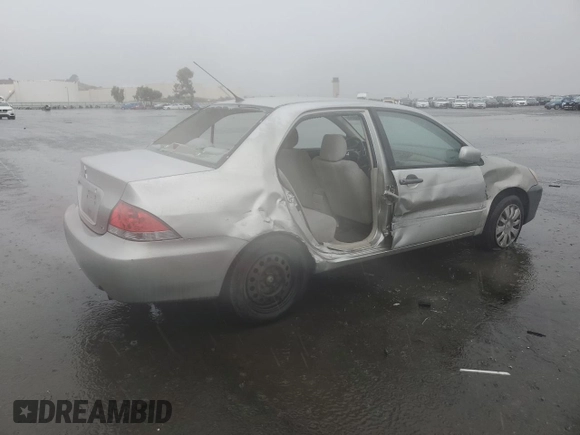 2006 Mitsubishi Lancer ES with VIN JA3AJ26E06U018580, listed as a Copart auction lot 81649334 with 264,880 mi miles and Salvage Title. Bid and sale history available at carsss.com. Image 3.