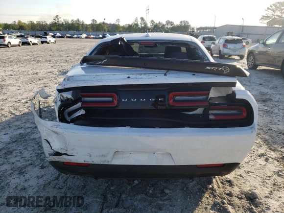 2021 Dodge Challenger SRT Hellcat with VIN 2C3CDZC95MH585857, listed as a Copart auction lot 52012375 with Not Provided miles and Salvage Title. Bid and sale history available at DreamBid. Image 6.